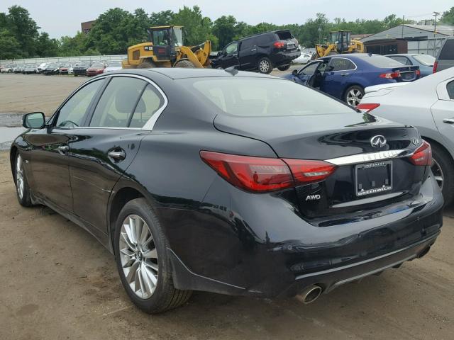 JN1EV7AR5JM432268 - 2018 INFINITI Q50 LUXE BLACK photo 3