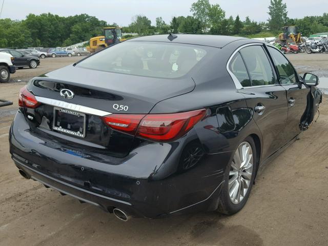 JN1EV7AR5JM432268 - 2018 INFINITI Q50 LUXE BLACK photo 4