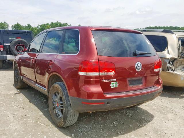 WVGZG77L65D071579 - 2005 VOLKSWAGEN TOUAREG 3. BURGUNDY photo 3