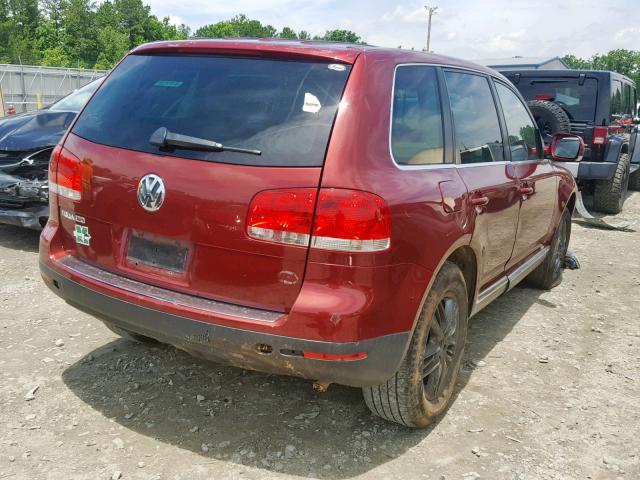 WVGZG77L65D071579 - 2005 VOLKSWAGEN TOUAREG 3. BURGUNDY photo 4