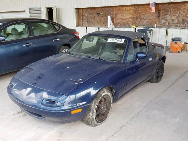 JM1NA3530T0717803 - 1996 MAZDA MX-5 MIATA BLUE photo 2