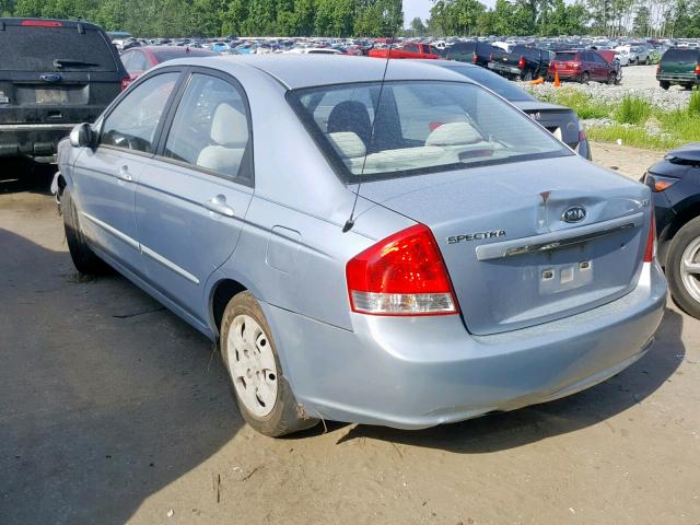 KNAFE121375450596 - 2007 KIA SPECTRA EX BLUE photo 3