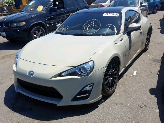 JF1ZNAA15G8706758 - 2016 TOYOTA SCION FR-S GRAY photo 2