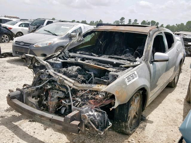 1B3CC5FD5AN155757 - 2010 DODGE AVENGER R/ SILVER photo 2