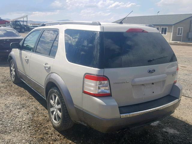 1FMDK05W08GA04282 - 2008 FORD TAURUS X S SILVER photo 3