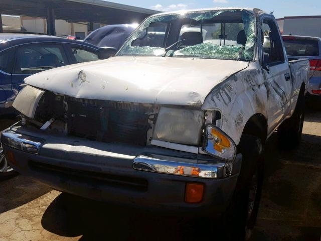 4TANM92NXXZ443216 - 1999 TOYOTA TACOMA PRE WHITE photo 2