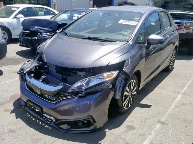 3HGGK5H84KM724193 - 2019 HONDA FIT EX GRAY photo 2