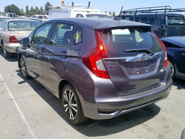 3HGGK5H84KM724193 - 2019 HONDA FIT EX GRAY photo 3