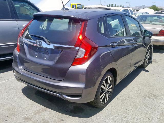 3HGGK5H84KM724193 - 2019 HONDA FIT EX GRAY photo 4