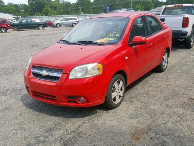KL1TD56688B159544 - 2008 CHEVROLET AVEO BASE Qırmızı foto 2