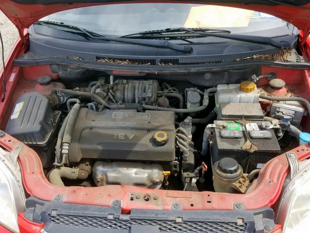 KL1TD56688B159544 - 2008 CHEVROLET AVEO BASE Qırmızı foto 7