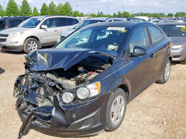 1G1JA5SH6D4209641 - 2013 CHEVROLET SONIC LS BLACK photo 2