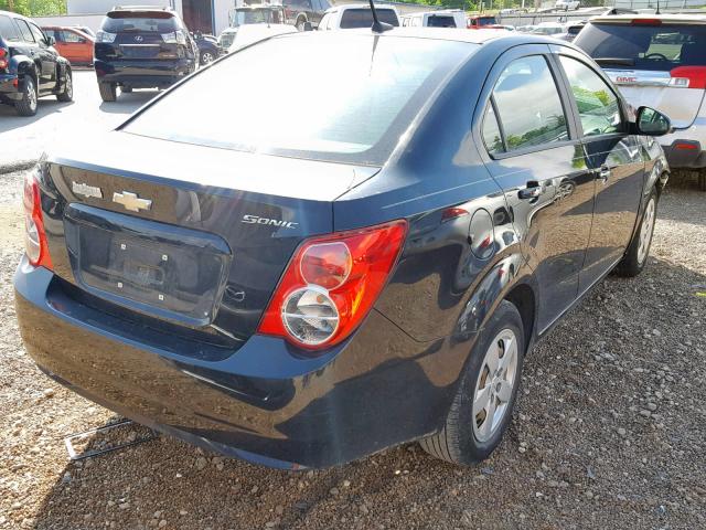 1G1JA5SH6D4209641 - 2013 CHEVROLET SONIC LS BLACK photo 4