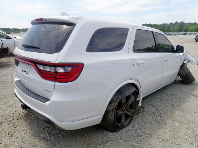 1C4SDJGJ6JC172647 - 2018 DODGE DURANGO SR WHITE photo 4