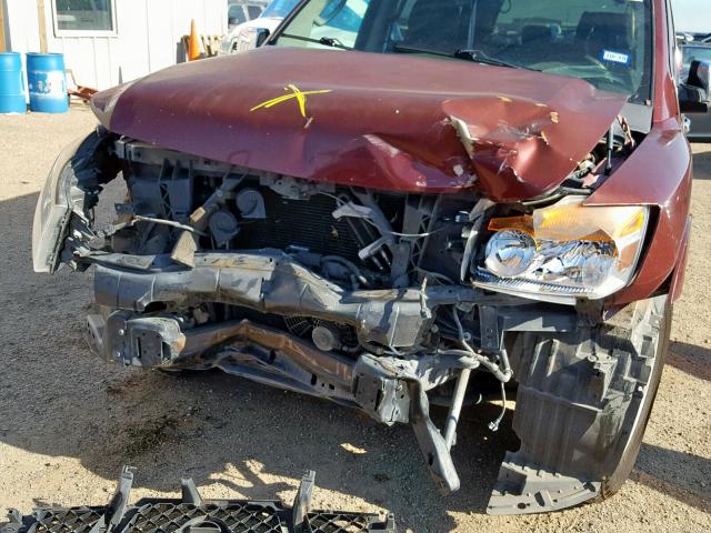 5N1BA0ND1AN618753 - 2010 NISSAN ARMADA SE MAROON photo 9