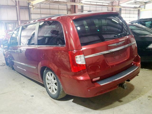 2A4RR8DG4BR749695 - 2011 CHRYSLER TOWN & COU RED photo 3