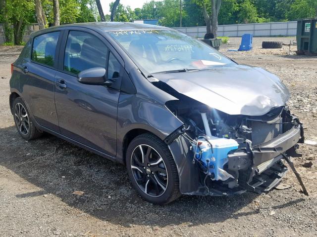 VNKKTUD34HA074160 - 2017 TOYOTA YARIS L GRAY photo 1