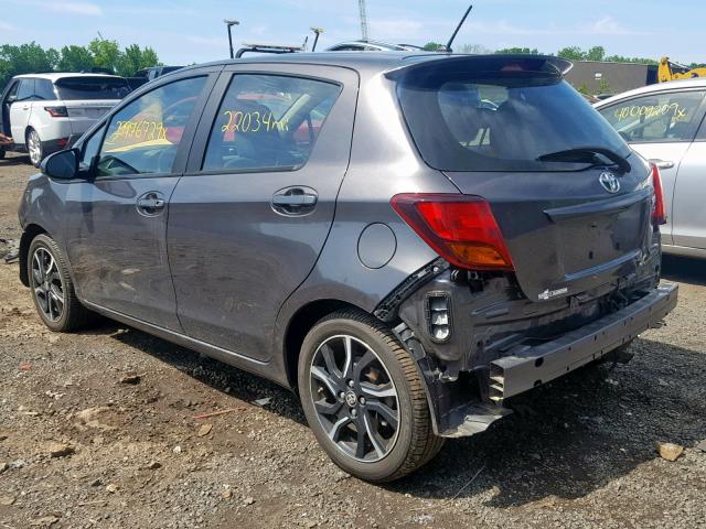 VNKKTUD34HA074160 - 2017 TOYOTA YARIS L GRAY photo 3