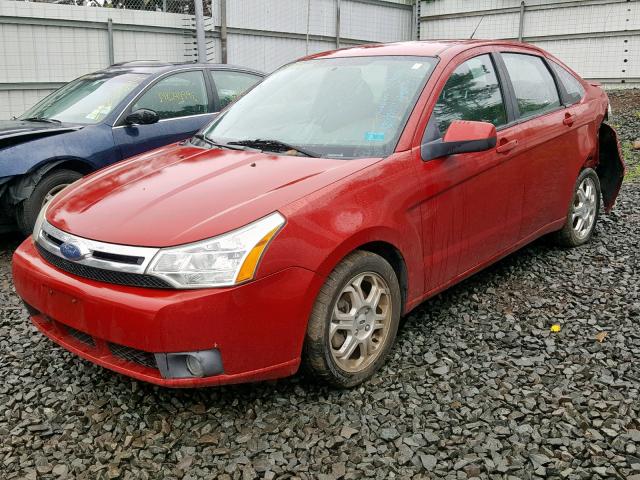 1FAHP36N19W158642 - 2009 FORD FOCUS SES RED photo 2