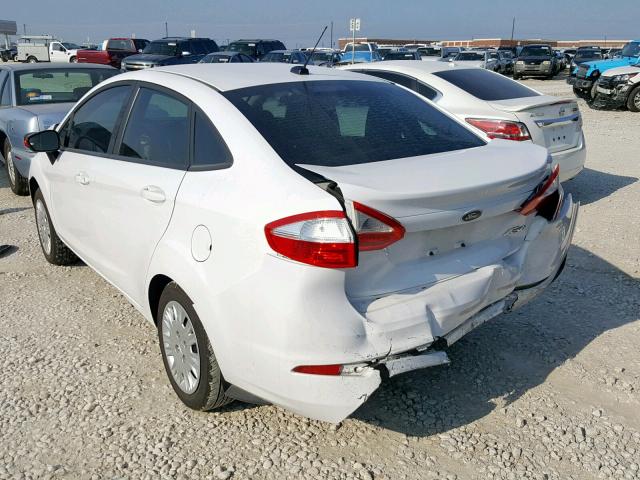 3FADP4AJ2GM173947 - 2016 FORD FIESTA S WHITE photo 3