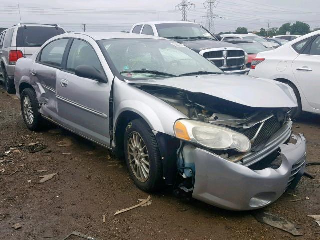 1C3EL56R44N149959 - 2004 CHRYSLER SEBRING LX SILVER photo 1