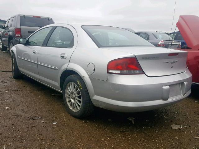 1C3EL56R44N149959 - 2004 CHRYSLER SEBRING LX SILVER photo 3