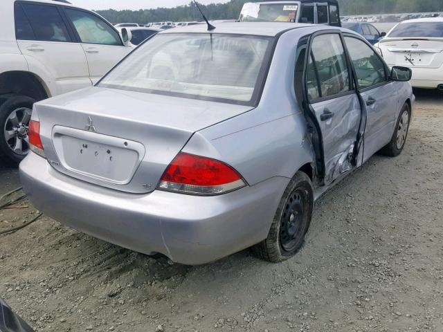 JA3AJ26E47U016994 - 2007 MITSUBISHI LANCER ES SILVER photo 4