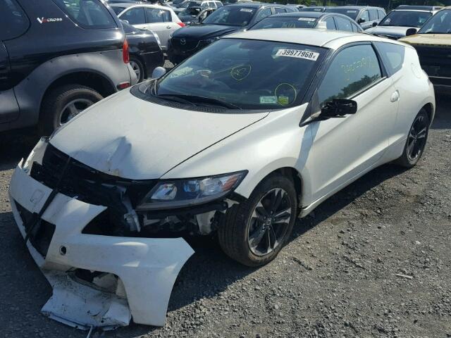 JHMZF1D41ES001905 - 2014 HONDA CR-Z WHITE photo 2