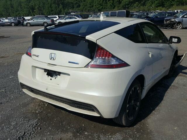 JHMZF1D41ES001905 - 2014 HONDA CR-Z WHITE photo 4