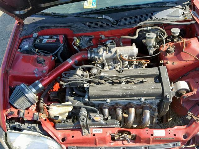 2HGEH236XSH503416 - 1995 HONDA CIVIC DX RED photo 7