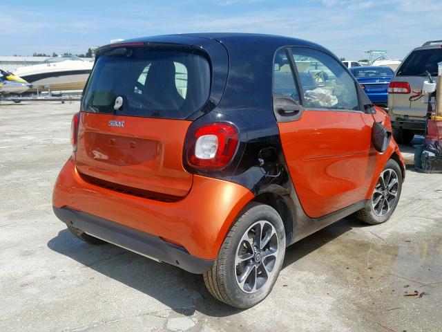 WMEFJ5DA5GK071654 - 2016 SMART FORTWO ORANGE photo 4