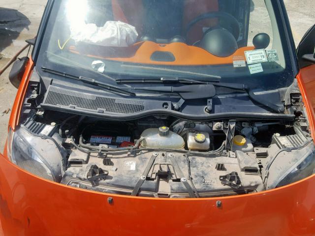 WMEFJ5DA5GK071654 - 2016 SMART FORTWO ORANGE photo 7