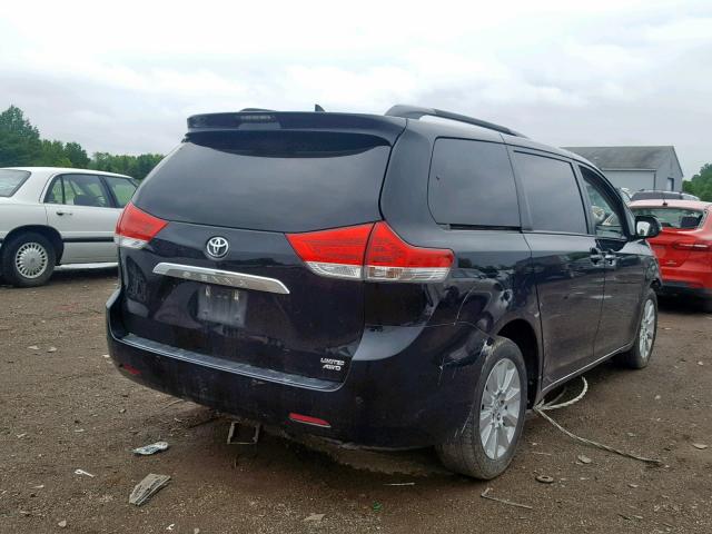 5TDDK3DC4ES082031 - 2014 TOYOTA SIENNA XLE BLACK photo 4