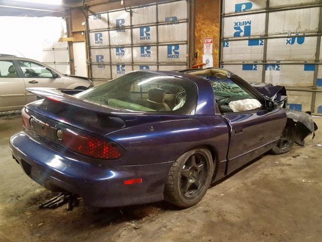 2G2FV22G3W2230127 - 1998 PONTIAC FIREBIRD F BLUE photo 4