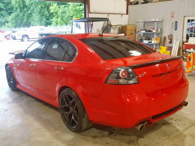 6G2EC57Y58L988271 - 2008 PONTIAC G8 GT RED photo 3