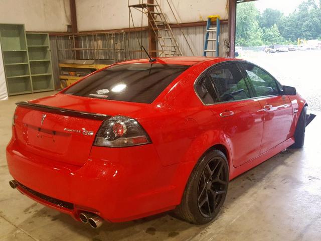 6G2EC57Y58L988271 - 2008 PONTIAC G8 GT RED photo 4