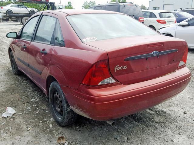 1FAFP33ZX4W189265 - 2004 FORD FOCUS LX RED photo 3
