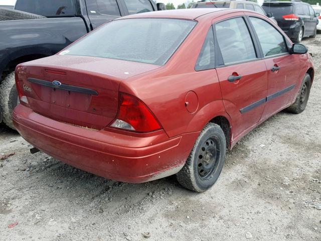 1FAFP33ZX4W189265 - 2004 FORD FOCUS LX RED photo 4