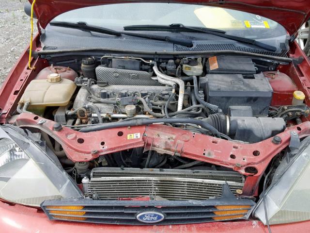 1FAFP33ZX4W189265 - 2004 FORD FOCUS LX RED photo 7