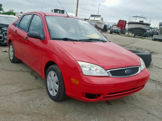 1FAFP34N67W249896 - 2007 FORD FOCUS ZX4 RED photo 1