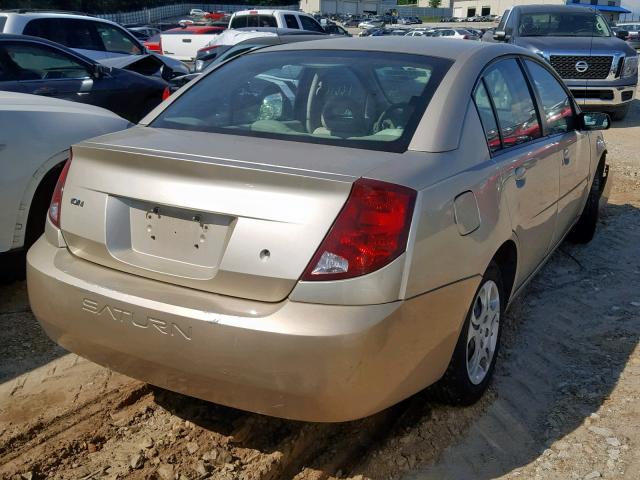 1G8AJ52F45Z121918 - 2005 SATURN ION LEVEL GOLD photo 4
