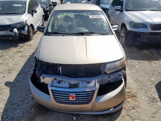 1G8AJ52F45Z121918 - 2005 SATURN ION LEVEL GOLD photo 9
