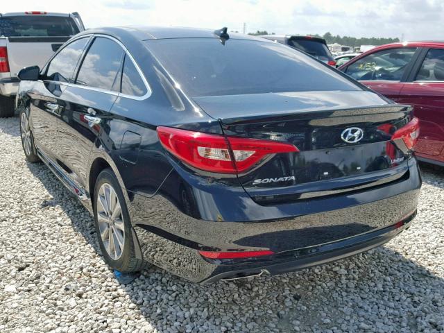 5NPE34AF1GH285408 - 2016 HYUNDAI SONATA SPO CHARCOAL photo 3