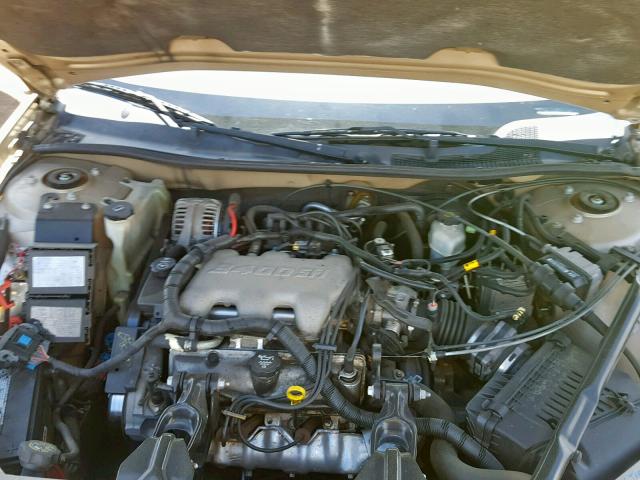 2G1WF52E659322730 - 2005 CHEVROLET IMPALA TAN photo 7