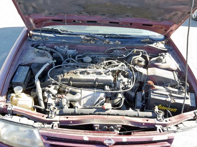 1N4BU31DXVC205210 - 1997 NISSAN ALTIMA XE BURGUNDY photo 7