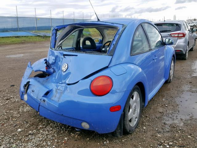 3VWCS21CX1M430593 - 2001 VOLKSWAGEN NEW BEETLE Mavi foto 4
