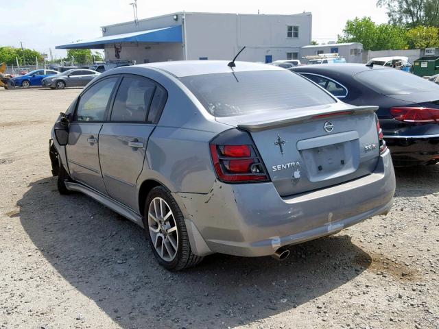 3N1BB61E57L696760 - 2007 NISSAN SENTRA SE- SILVER photo 3