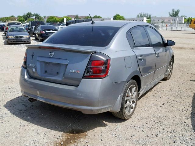 3N1BB61E57L696760 - 2007 NISSAN SENTRA SE- SILVER photo 4