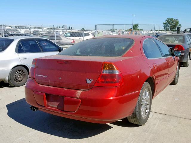 2C3HE66G71H640591 - 2001 CHRYSLER 300M RED photo 4