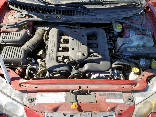 2C3HE66G71H640591 - 2001 CHRYSLER 300M RED photo 7